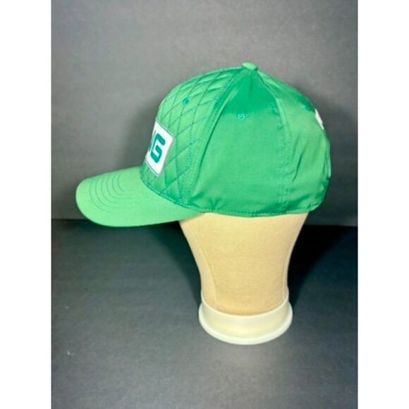 PING Quilted Front Snapback Golf Hat Green Adjustable One Size NEW - Picture 2 of 6